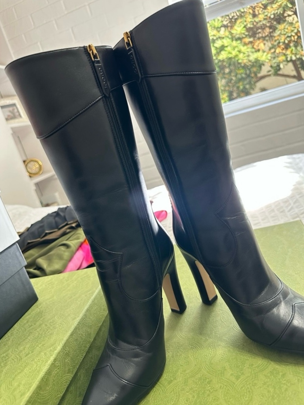 Gucci Nappa Charlotte Boots Size: 7.5 lIT 37.5 - w/ Box & Dust Bags - Picture 3 of 8